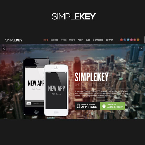 SimpleKey-One-Page-Portfolio-WordPress-Theme SimpleKey – One Page Portfolio WordPress Theme - Image 1
